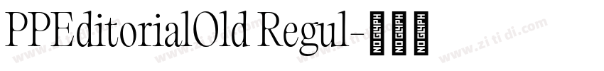 PPEditorialOld Regul字体转换